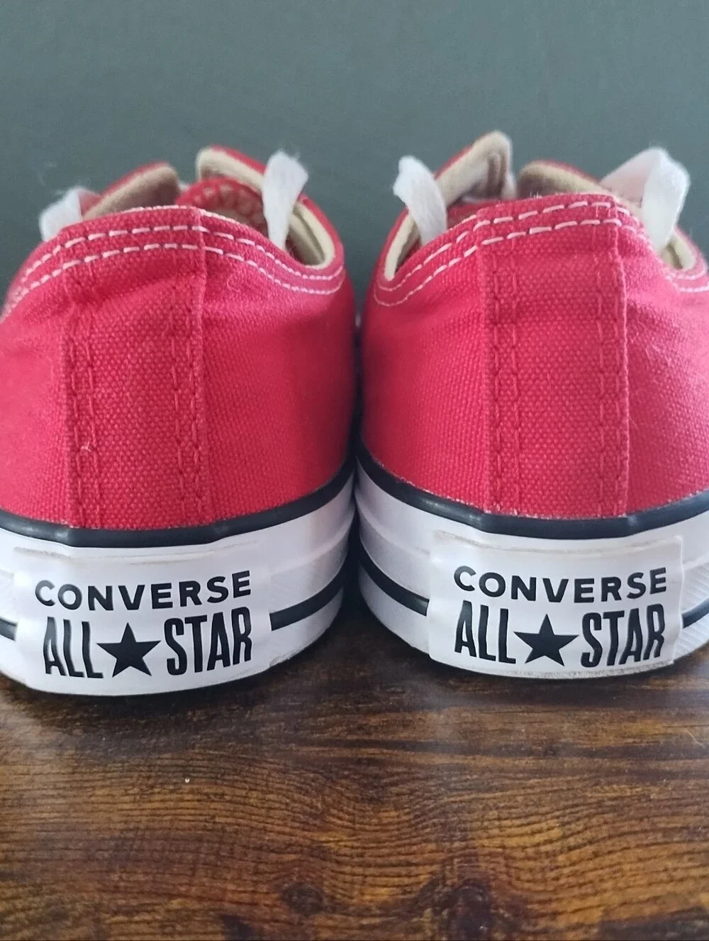Converse Chuck Taylor All Star Low Top Red Sneakers Unisex Sz M 5 W 7 Shoes